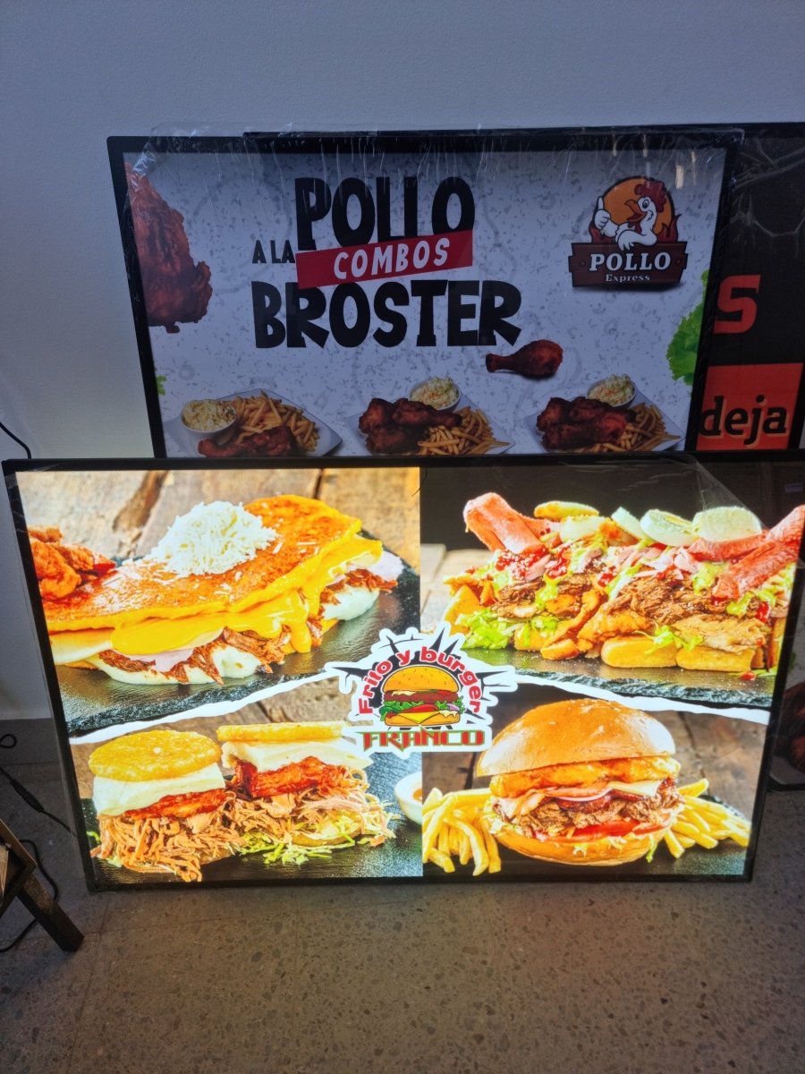 Pantalla LED Publicitaria 60x90 cm – Alta Visibilidad con IMPRESIÓN GRATIS - Klinge | Equipos Gastronómicos