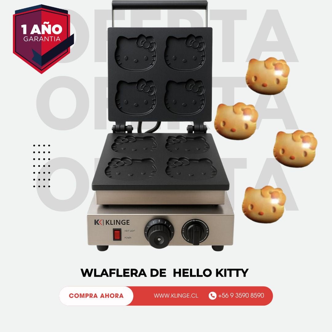 Waflera Hello Kitty: Innova tu carta con un producto adorable y altamente rentable - Klinge | Equipos Gastronómicos