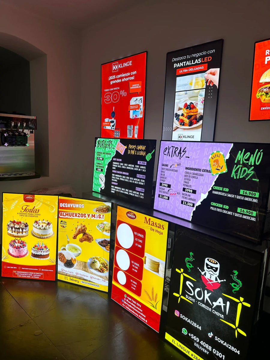 Cajas LED Publicidad de Alto Impacto: Klinge, Número 1 en Chile - Klinge | Equipos Gastronómicos