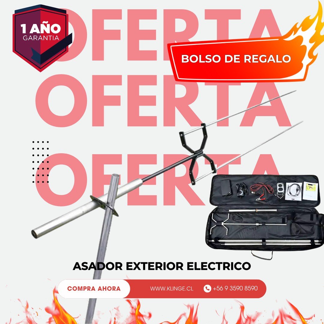 Asador Eléctrico Klinge de 10 kg - Klinge