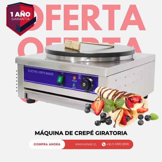 Crepera Eléctrica de Acero Inoxidable - Klinge