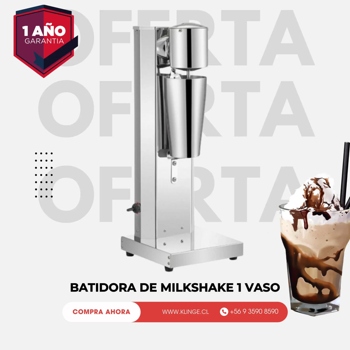 Máquina de Milkshake 1 Vaso - Klinge