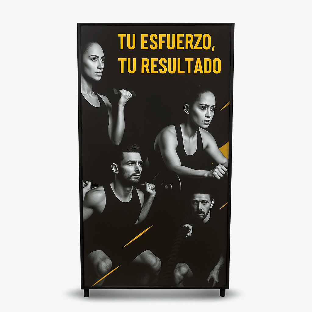 Pantalla LED Formato Paloma 120x60 cm con Estructura Tipo A - Klinge | Equipos Gastronómicos