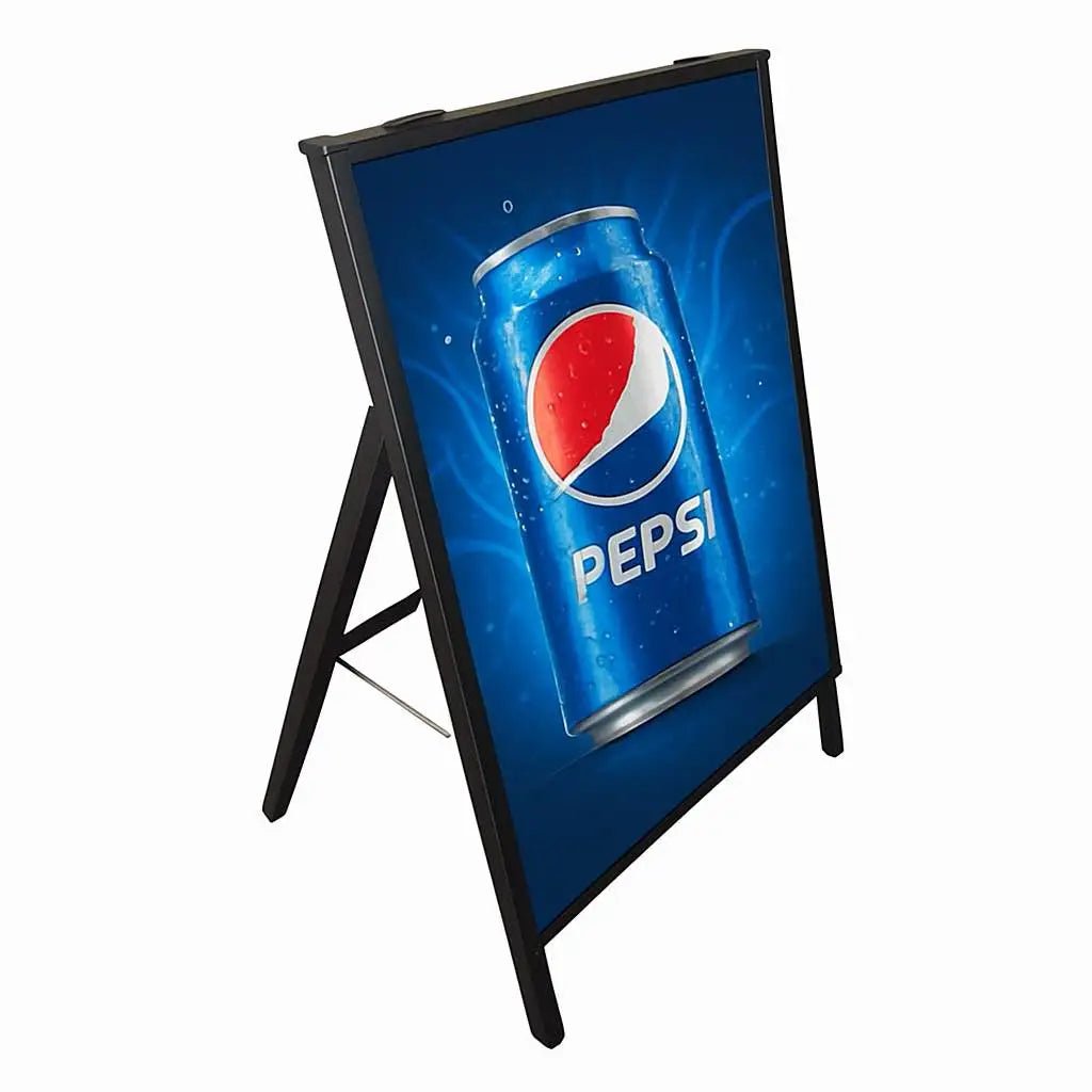 Pantalla LED Formato Paloma 120x60 cm con Estructura Tipo A - Klinge | Equipos Gastronómicos