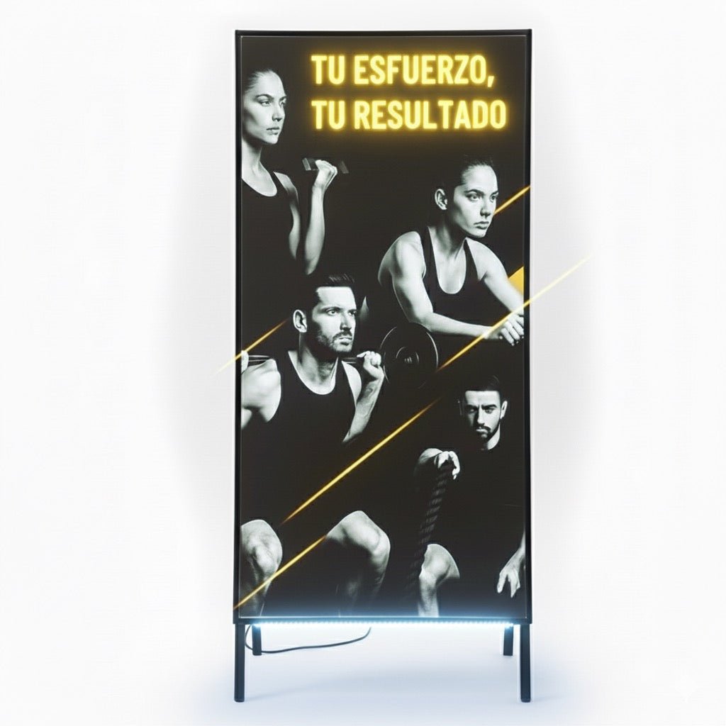 Pantalla LED Formato Paloma 120x60 cm con Estructura Tipo A - Klinge | Pantallas LED