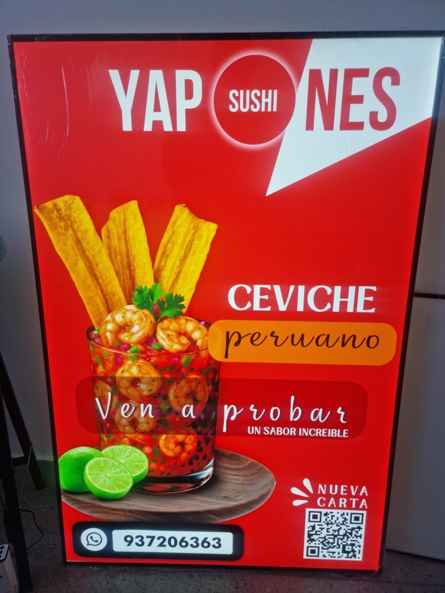Pantalla LED Publicitaria 60x90 cm – Alta Visibilidad con IMPRESIÓN GRATIS - Klinge | Equipos Gastronómicos