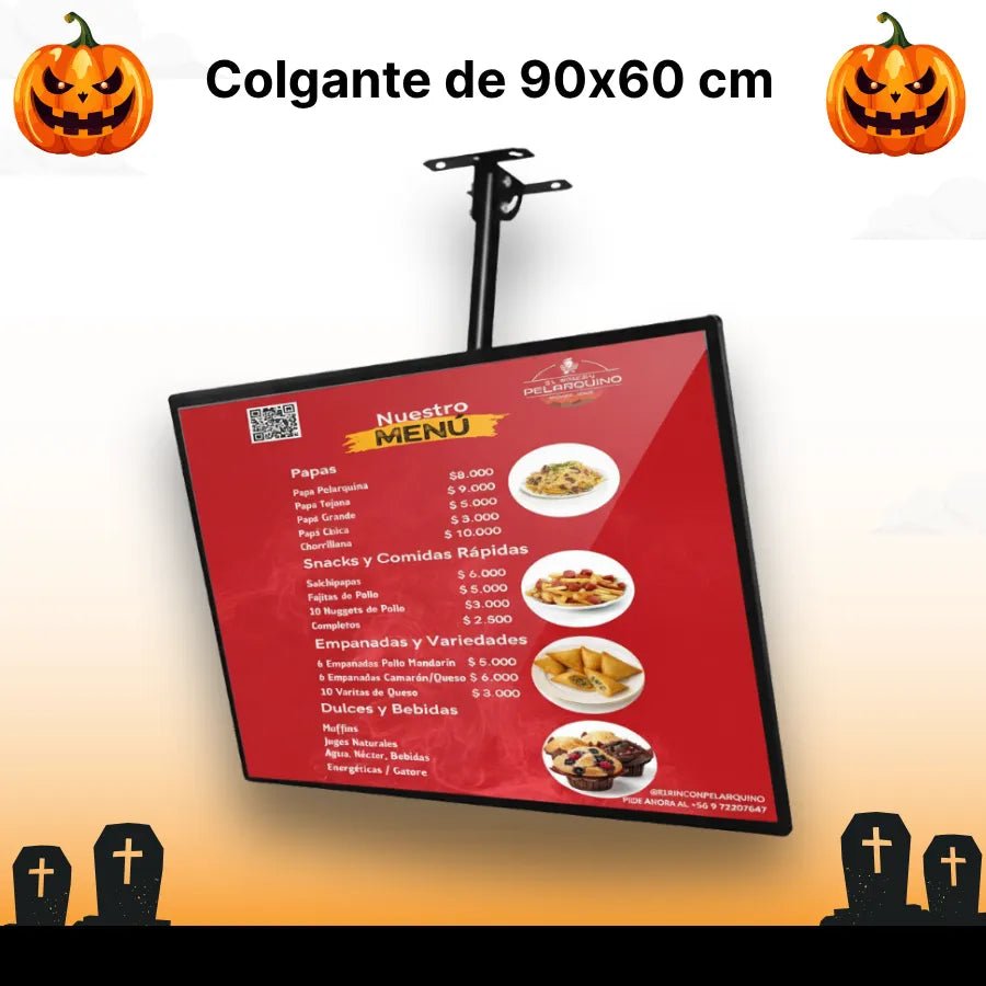 Pantalla LED Publicitaria Colgante 60x90 cm - Klinge | Pantallas LED