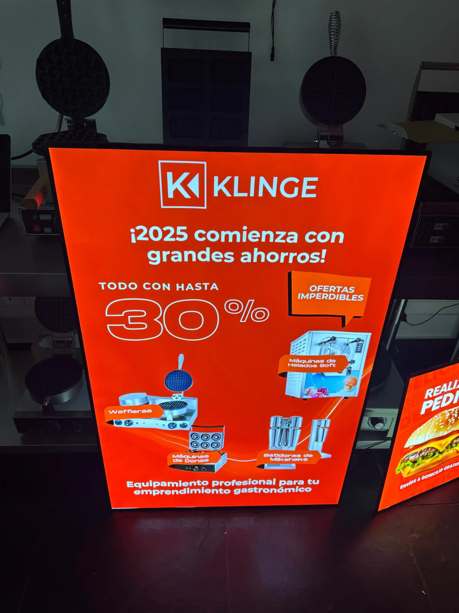 Pantalla LED Publicitaria Ultradelgada 60x90 cm - Klinge