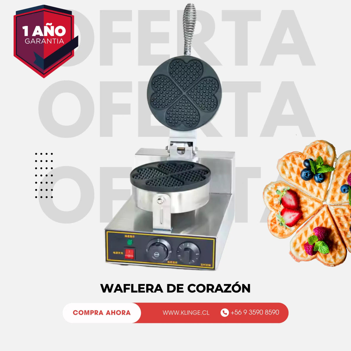 Waflera de Corazón Klinge 